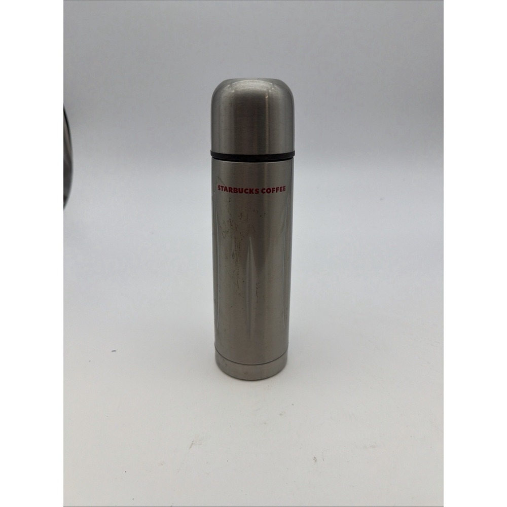 STARBUCKS 2006 STAINLESS STEEL HOT COLD BEVERAGES COFFEE TEA THERMOS 14 fl oz